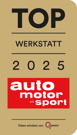 Siegel für Auszeichnung für die beste Werkstatt Deutschlands 2025